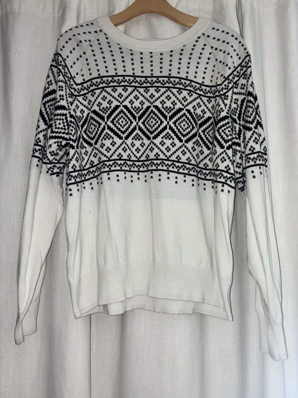 Gap Fair Isle Pattern Crewneck Sweater Size Large